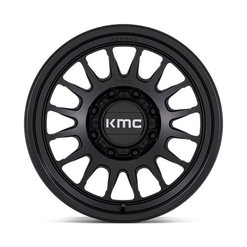18x9 KMC KM452 Impact FORGED Satin Black Wheel 8x180 (18mm)
