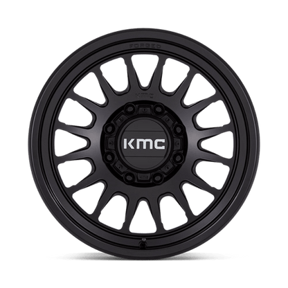 18x9 KMC KM452 Impact FORGED Satin Black Wheel 8x180 (18mm)