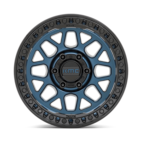 17x9 KMC KM549 GRS Midnight Blue With Gloss Black Lip Wheel 5x4.25 (18mm)