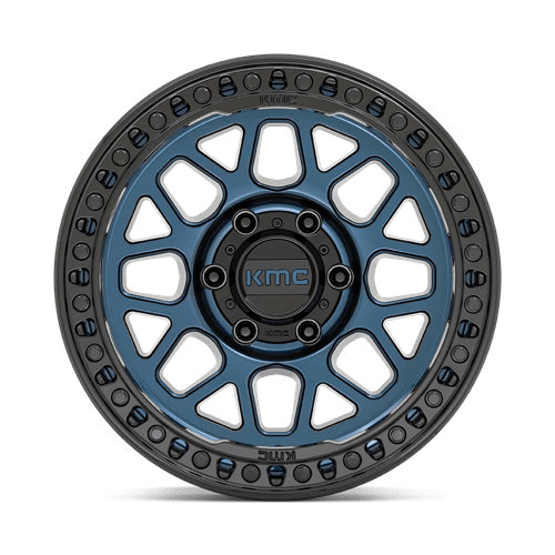 17x8.5 KMC KM549 GRS Midnight Blue With Gloss Black Lip Wheel 5x5.5 (0mm)
