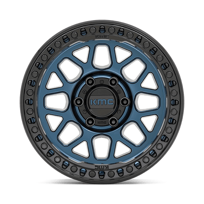 17x8.5 KMC KM549 GRS Midnight Blue With Gloss Black Lip Wheel 6x120 (0mm)