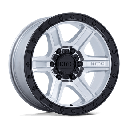 17x8.5 KMC KM551 Outrun Machined With Gloss Black Lip Wheel 6x135 (18mm)