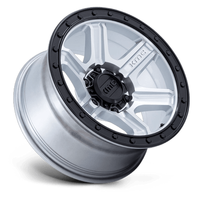 18x9 KMC KM551 Outrun Machined With Gloss Black Lip Wheel 6x5.5 (18mm)