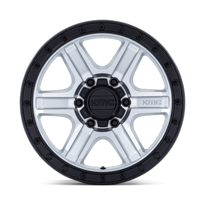 18x9 KMC KM551 Outrun Machined With Gloss Black Lip Wheel 5x5 (18mm)