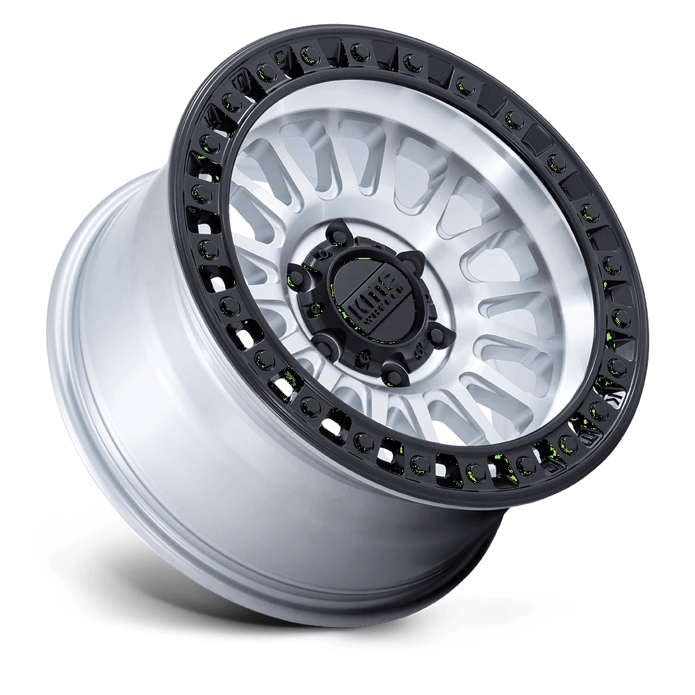 20x9 KMC KM552 IMS Machined W/ Black Lip Wheel 8x180 (18mm)