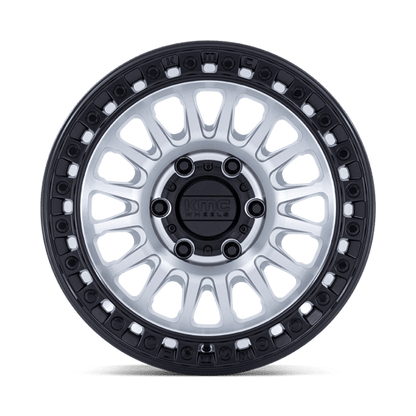 18x9 KMC KM552 IMS Machined W/ Black Lip Wheel 6x4.5 (18mm)