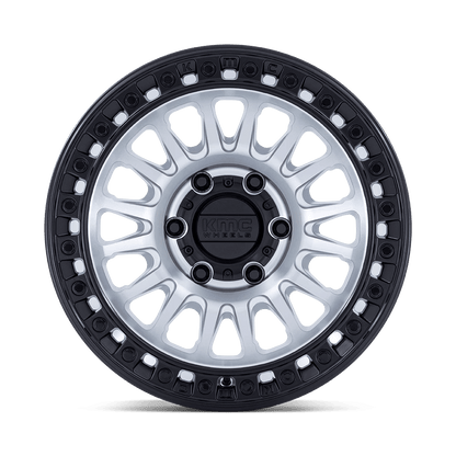 20x9 KMC KM552 IMS Machined W/ Black Lip Wheel 8x180 (18mm)