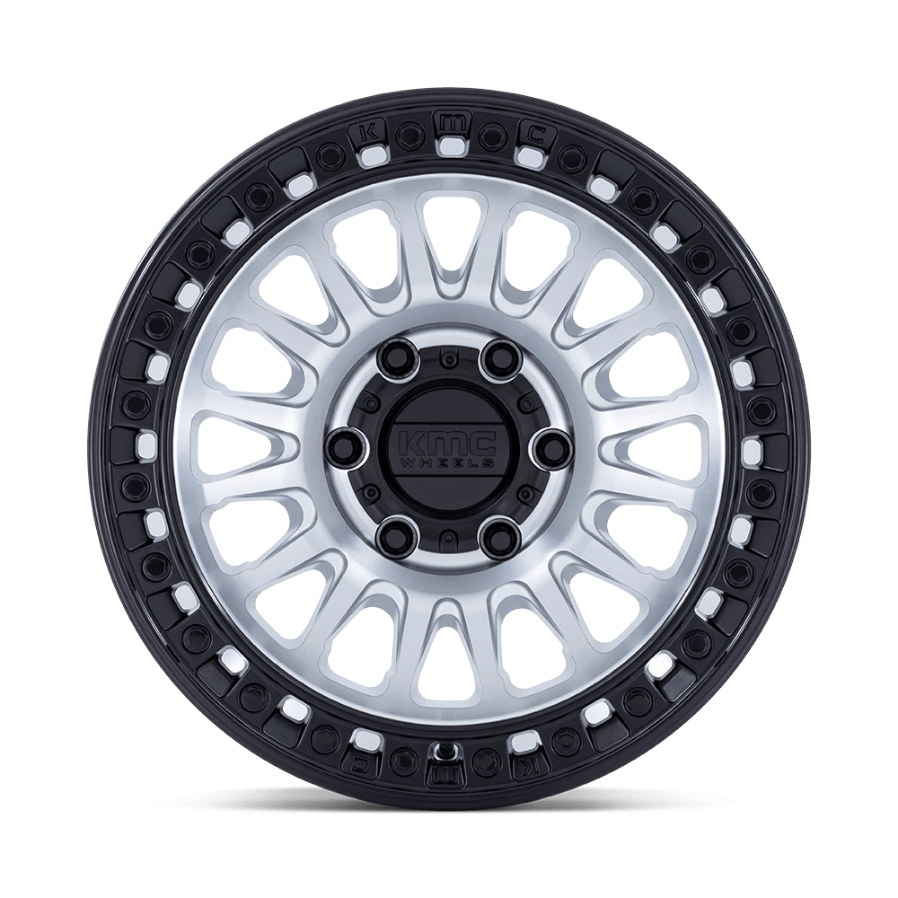 20x9 KMC KM552 IMS Machined W/ Black Lip Wheel 8x6.5 (18mm)