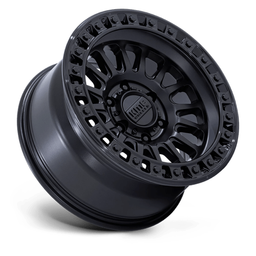 18x9 KMC KM552 IMS Matte Black W/ Gloss Black Lip Wheel 6x4.5 (18mm)
