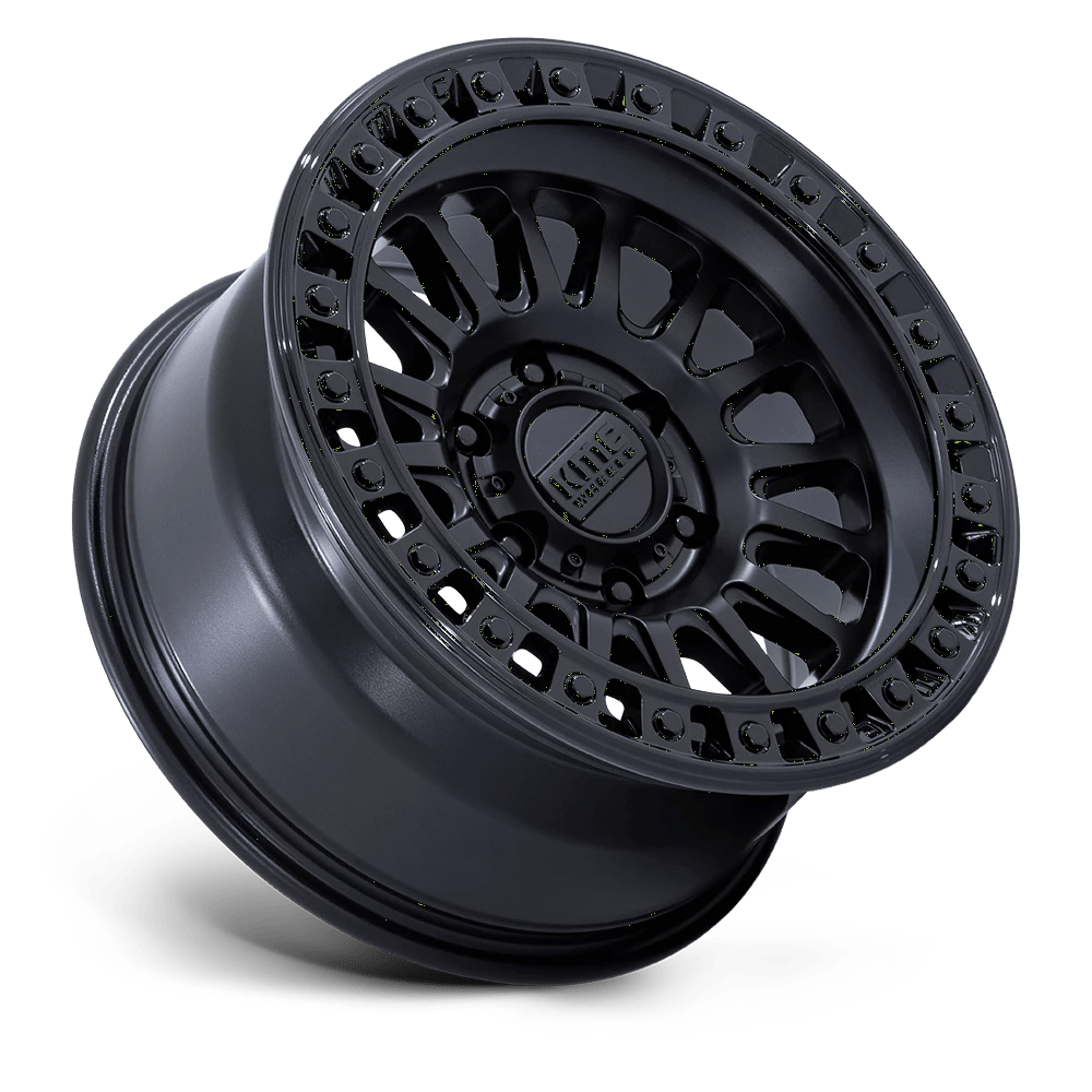 20x9 KMC KM552 IMS Matte Black W/ Gloss Black Lip Wheel 8x170 (18mm)