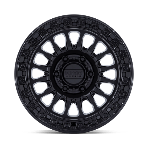 18x9 KMC KM552 IMS Matte Black W/ Gloss Black Lip Wheel 6x4.5 (18mm)