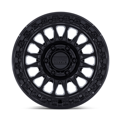 18x9 KMC KM552 IMS Matte Black W/ Gloss Black Lip Wheel 6x4.5 (18mm)