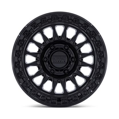 20x9 KMC KM552 IMS Matte Black W/ Gloss Black Lip Wheel 8x6.5 (18mm)