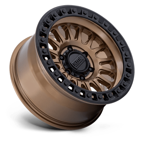 18x9 KMC KM552 IMS Matte Bronze With Gloss Black Lip Wheel 8x180 (0mm)
