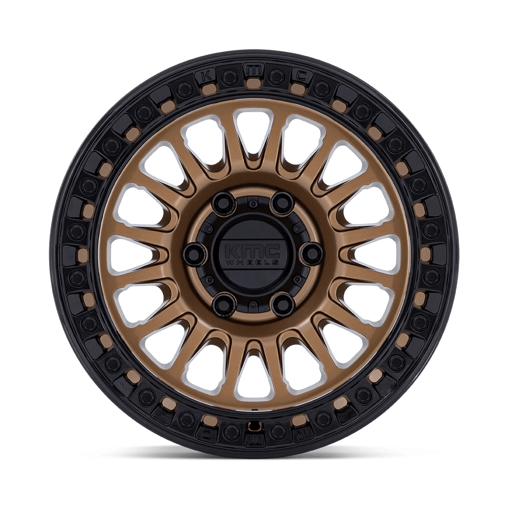 18x9 KMC KM552 IMS Matte Bronze With Gloss Black Lip Wheel 6x5.5 (18mm)