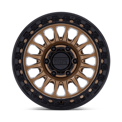 18x9 KMC KM552 IMS Matte Bronze With Gloss Black Lip Wheel 6x5.5 (18mm)