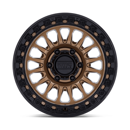18x9 KMC KM552 IMS Matte Bronze With Gloss Black Lip Wheel 6x4.5 (18mm)