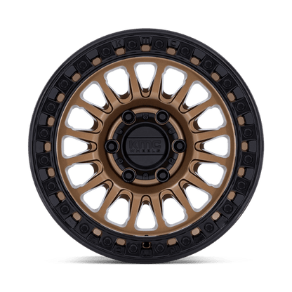 18x9 KMC KM552 IMS Matte Bronze With Gloss Black Lip Wheel 6x4.5 (18mm)