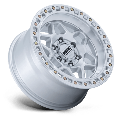 17x8.5 KMC KM553 Torx Gloss Silver W/ Machined Face Wheel 6x5.5 (0mm)