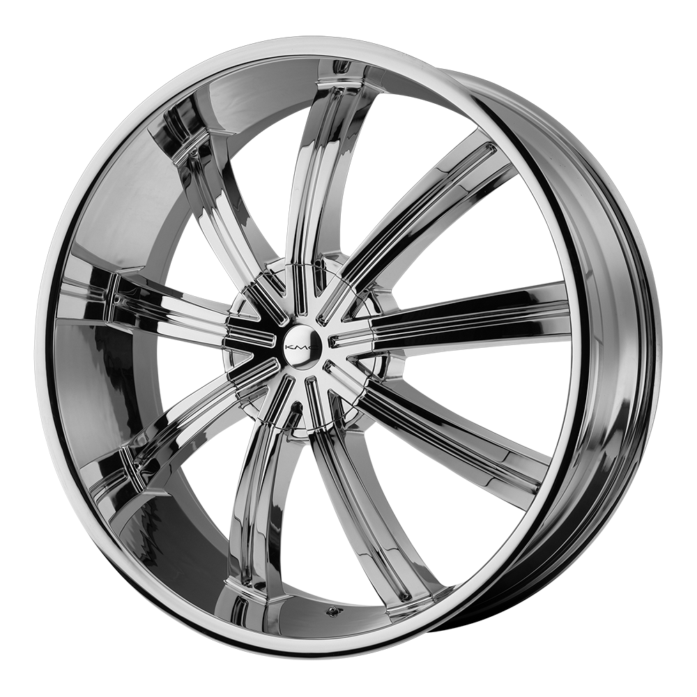 24x9.5 KMC KM672 WIDOW Chrome Wheel 5x150 (35mm)