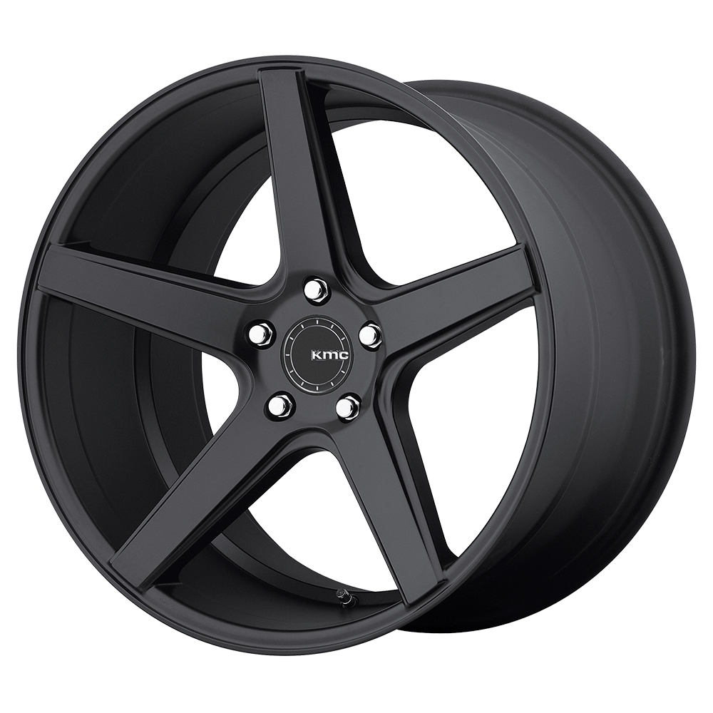 20x8.5 KMC KM685 DISTRICT Satin Black Wheel 5x120 (28mm)