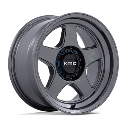 17x8.5 KMC KM728 Lobo Matte Anthracite Wheel 6x135 (-10mm)