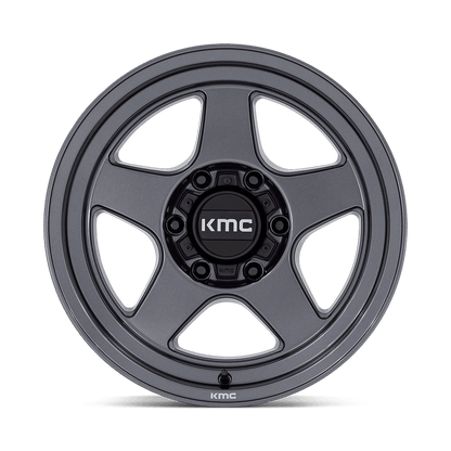 17x8.5 KMC KM728 Lobo Matte Anthracite Wheel 6x135 (-10mm)
