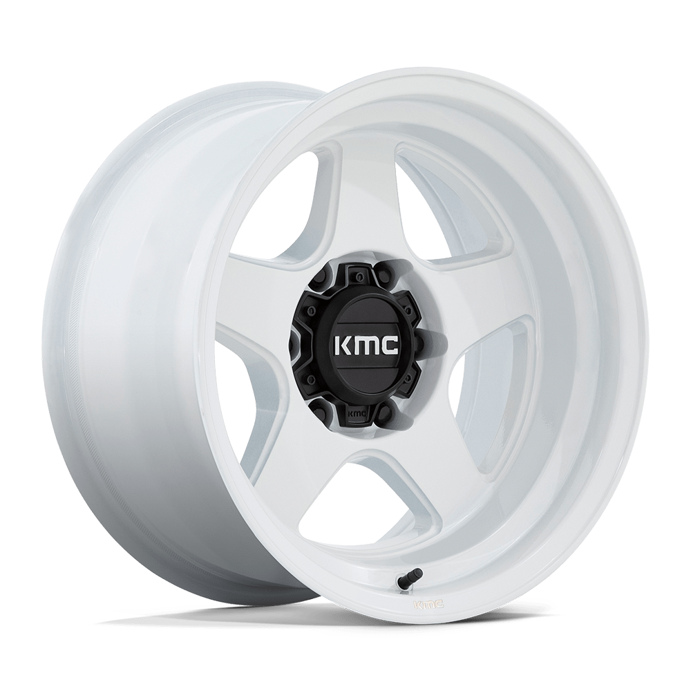 17x8.5 KMC KM728 Lobo Gloss White Wheel 6x135 (18mm)