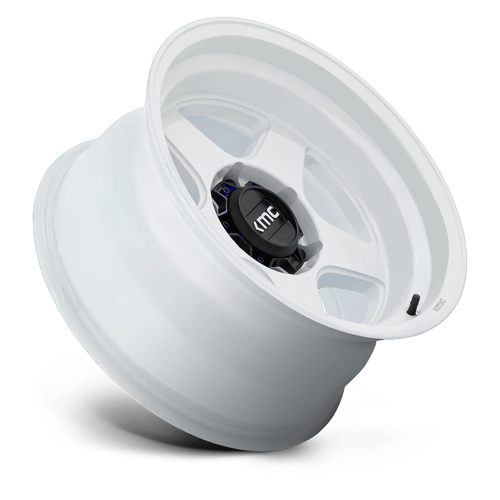 17x8.5 KMC KM728 Lobo Gloss White Wheel 6x120 (18mm)