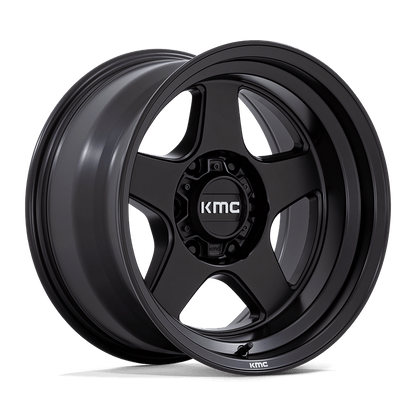 17x8.5 KMC KM728 Lobo Matte Black Wheel 6x120 (18mm)