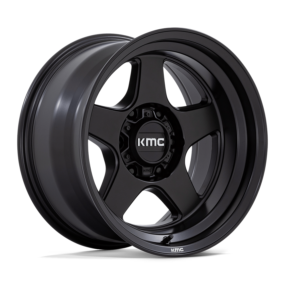 17x9 KMC KM728 Lobo Matte Black Wheel 6x5.5 (-38mm)