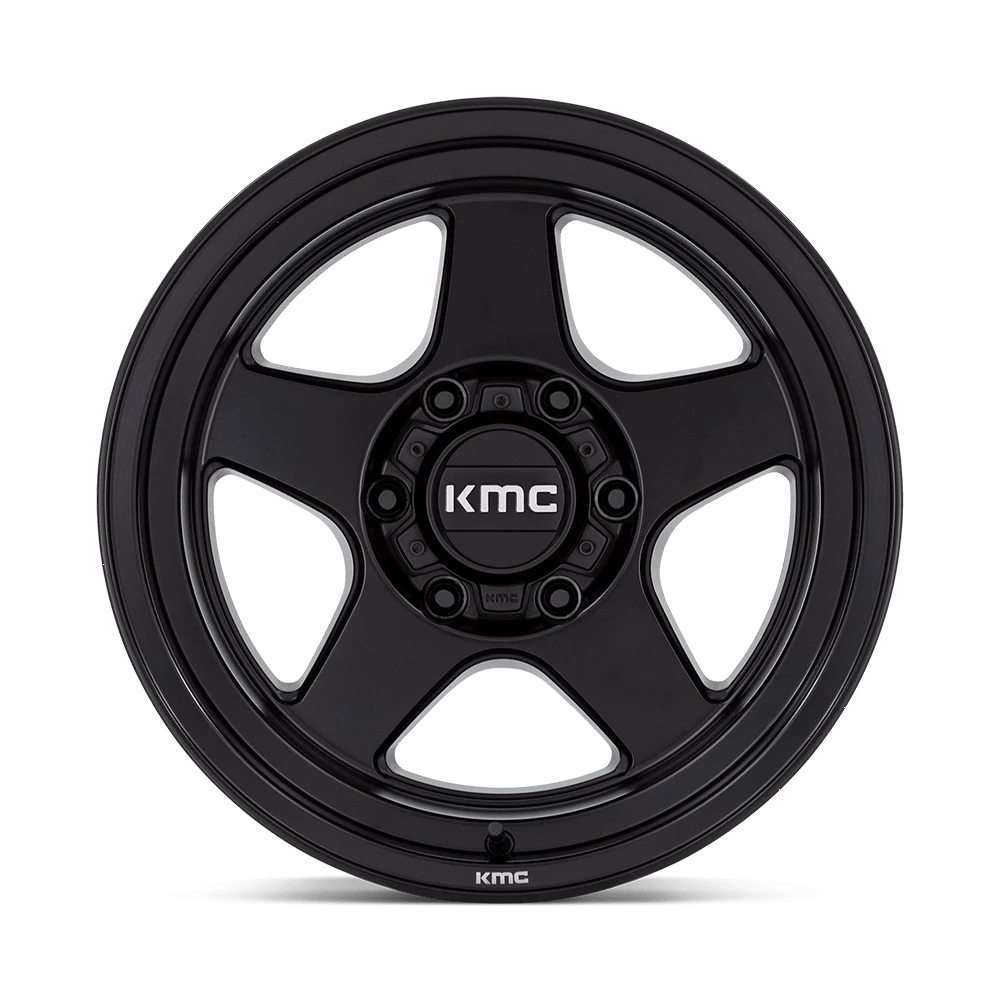 17x8.5 KMC KM728 Lobo Matte Black Wheel 6x120 (18mm)