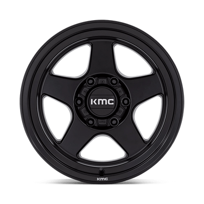 17x8.5 KMC KM728 Lobo Matte Black Wheel 6x120 (18mm)