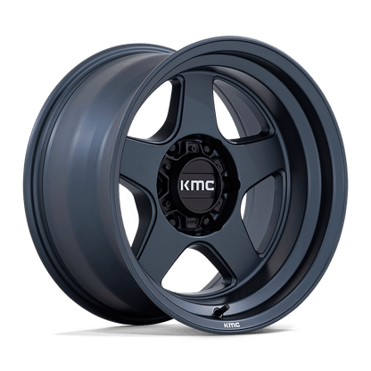 17x8.5 KMC KM728 Lobo Metallic Blue Wheel 6x135 (18mm)