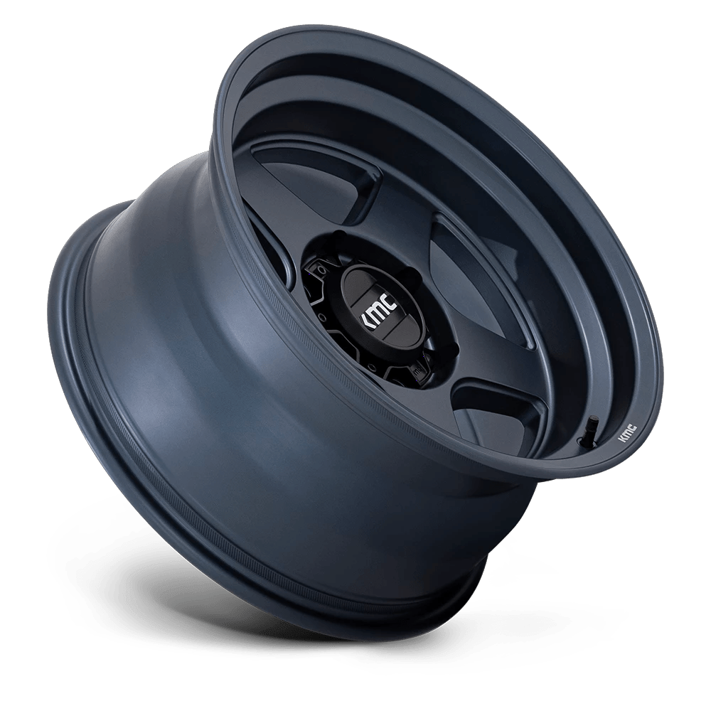17x8.5 KMC KM728 Lobo Metallic Blue Wheel 6x135 (18mm)
