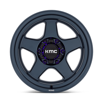 17x8.5 KMC KM728 Lobo Metallic Blue Wheel 6x135 (18mm)
