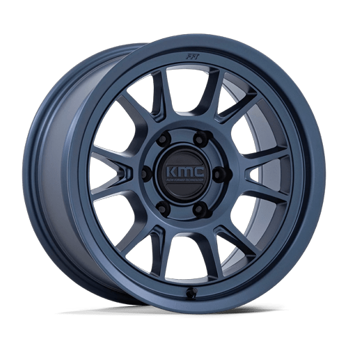 17x8.5 KMC KM729 Range Metallic Blue Wheel 5x5 (-10mm)