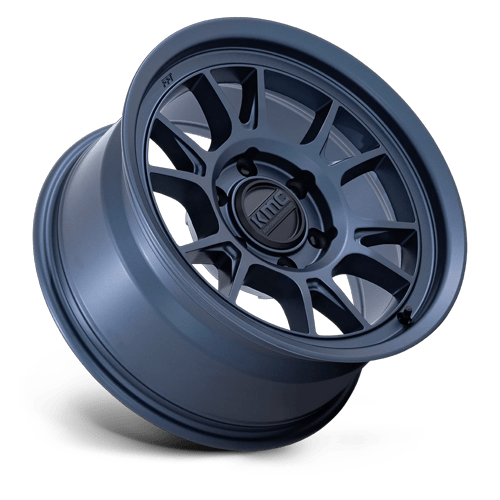 17x8.5 KMC KM729 Range Metallic Blue Wheel 5x5 (-10mm)
