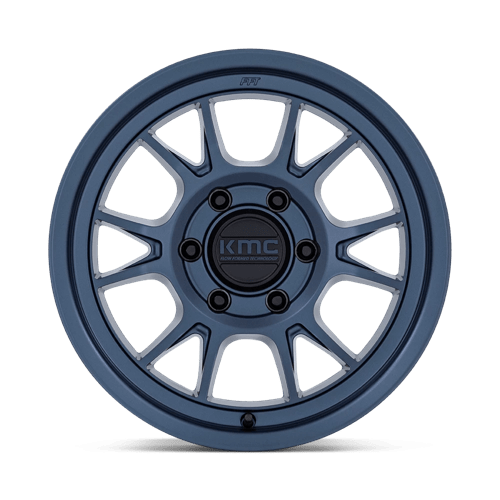 17x8.5 KMC KM729 Range Metallic Blue Wheel 6x135 (-10mm)