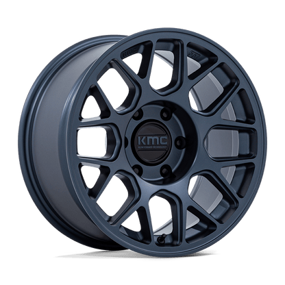 17x8.5 KMC KM730 Hatchet Metallic Blue Wheel 6x120 (-10mm)