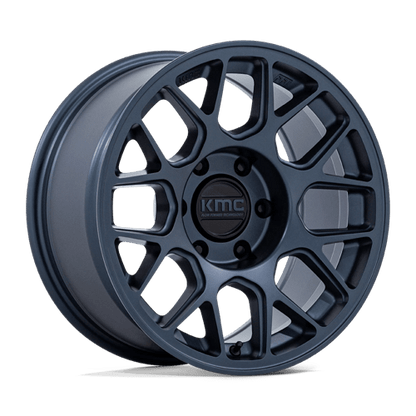17x8.5 KMC KM730 Hatchet Metallic Blue Wheel 6x4.5 (-10mm)