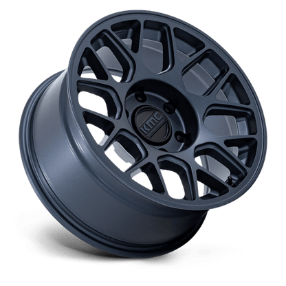 17x8.5 KMC KM730 Hatchet Metallic Blue Wheel 6x120 (-10mm)