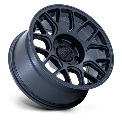 17x8.5 KMC KM730 Hatchet Metallic Blue Wheel 6x4.5 (25mm)