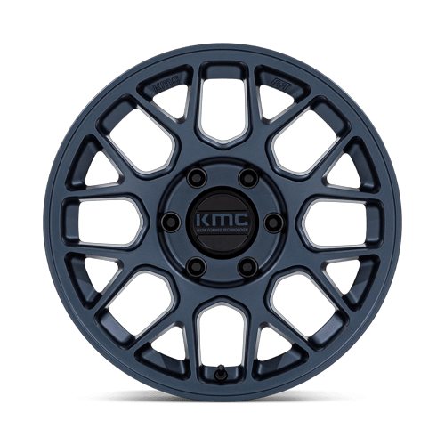 17x8.5 KMC KM730 Hatchet Metallic Blue Wheel 6x4.5 (25mm)