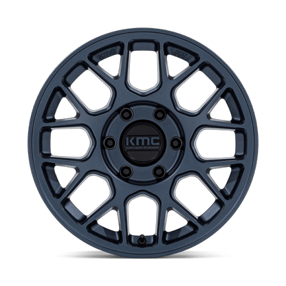 17x8.5 KMC KM730 Hatchet Metallic Blue Wheel 6x4.5 (25mm)