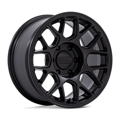 17x8.5 KMC KM730 Hatchet Matte Black Wheel 6x4.5 (-10mm)