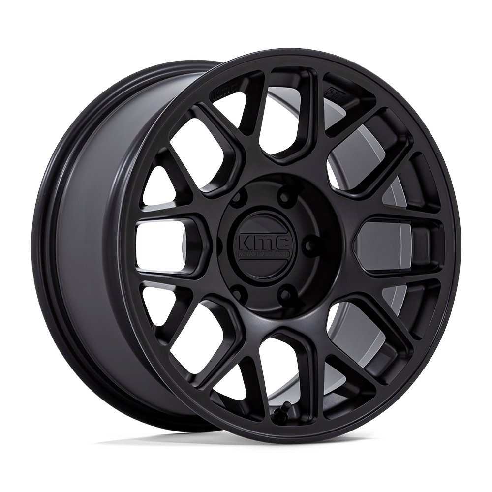 17x8.5 KMC KM730 Hatchet Matte Black Wheel 6x120 (-10mm)