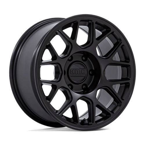 17x8.5 KMC KM730 Hatchet Matte Black Wheel 6x120 (-10mm)