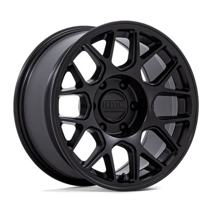 17x8.5 KMC KM730 Hatchet Matte Black Wheel 6x120 (-10mm)