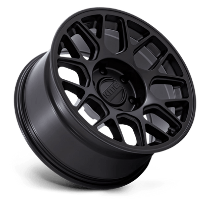 17x8.5 KMC KM730 Hatchet Matte Black Wheel 6x120 (-10mm)